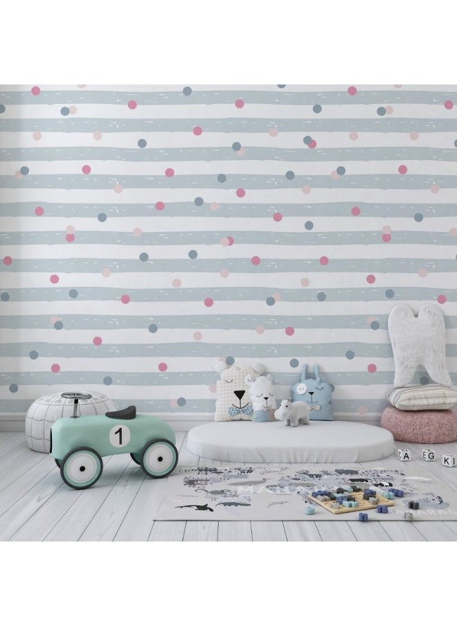 Home Gallery - Pastel Pattern Background Vector Fabric Wallpaper Covers An Area ​​Up To 4.2Mx3M With Adhesive  And Smoothing Tool - Image 1