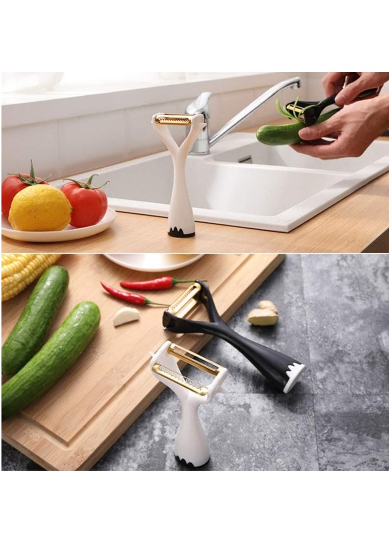 Generic - Black potato and vegetable peeler - Image 1