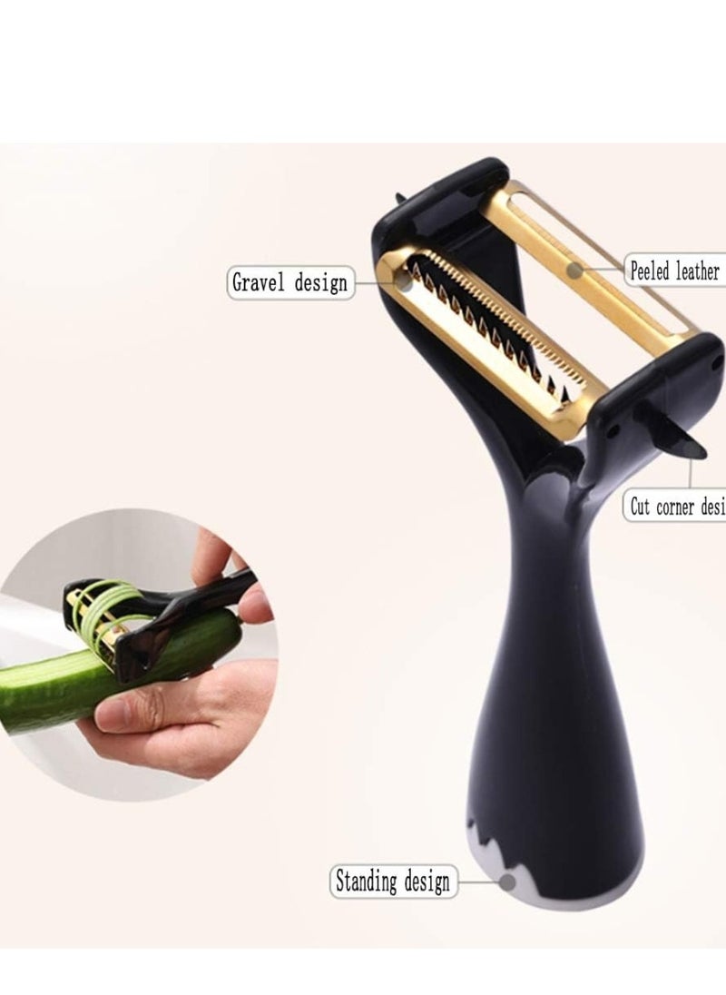 Generic - Black potato and vegetable peeler - Image 1