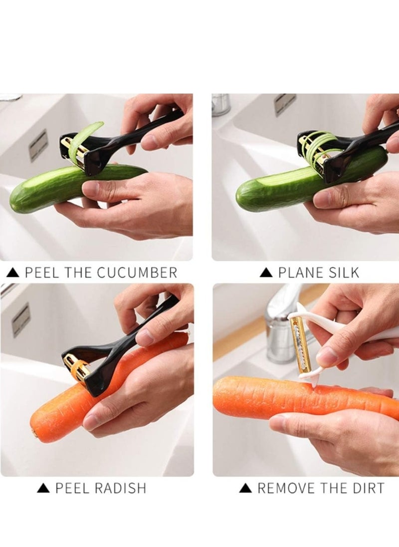 Generic - Black potato and vegetable peeler - Image 1