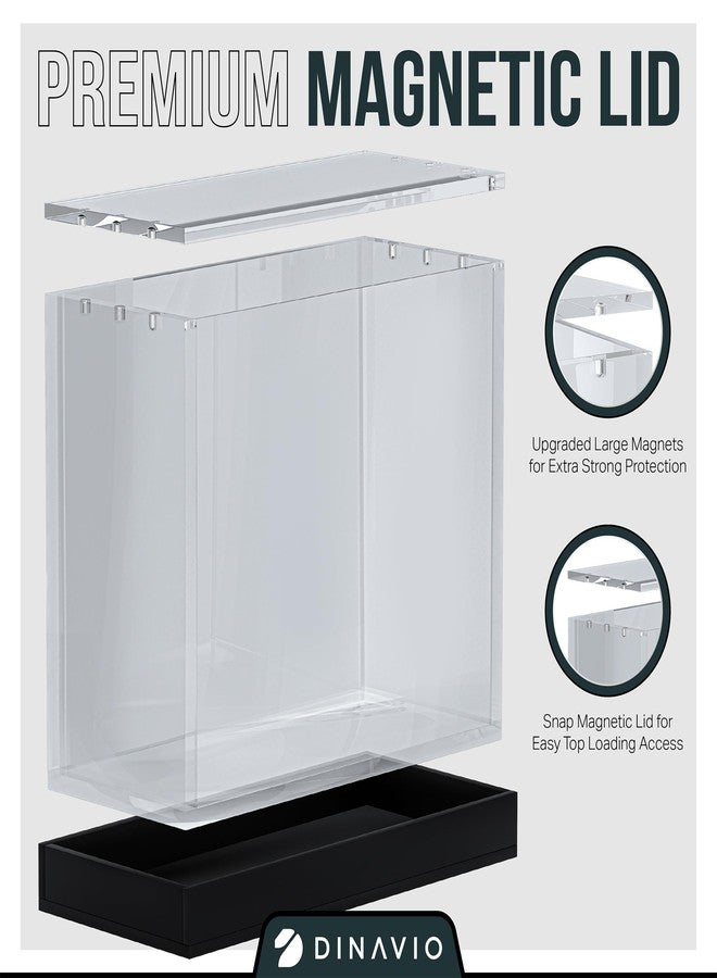 Dinavio Crafthouse Elite Trainer Box Acrylic Case - ETB Protector Case - Elite Trainer Box Protector - 8mm + 5mm Acrylic 5x3mm Magnets - Compatible with PKMN ETB Boxes (Black Base) - Image 5