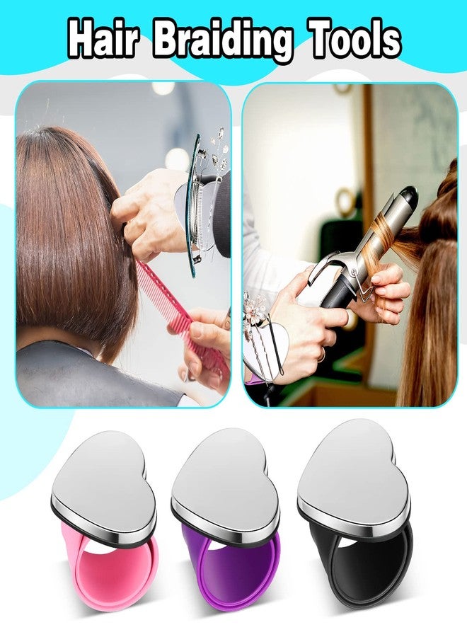 Jexine 3 Pcs Magnetic Wristband for Hair Stylists, Sewing, and Quilting - Pincushion with Hair Clips Collector and Bobby Pin Magnet Holder (Heart) - Image 5