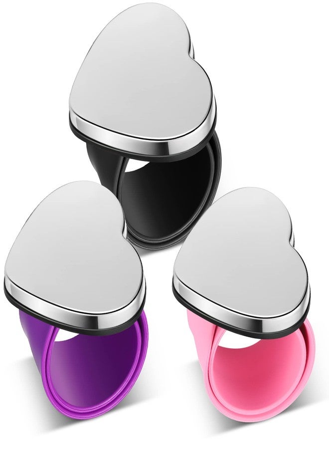 Jexine 3 Pcs Magnetic Wristband for Hair Stylists, Sewing, and Quilting - Pincushion with Hair Clips Collector and Bobby Pin Magnet Holder (Heart) - Image 1