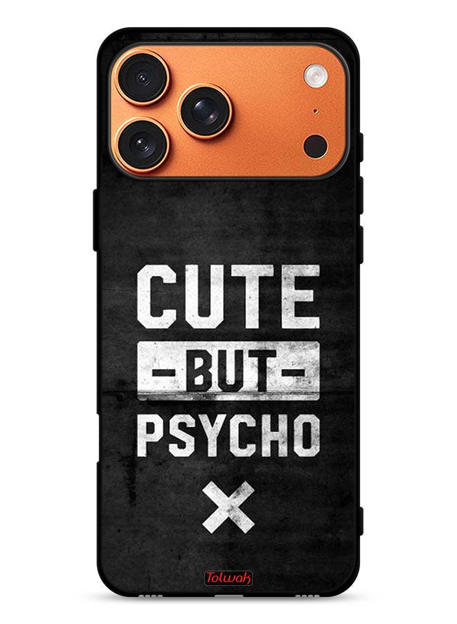Tolwak Apple iPhone 17 Pro Max Protective Case Cover Cute But Psycho - Image 1