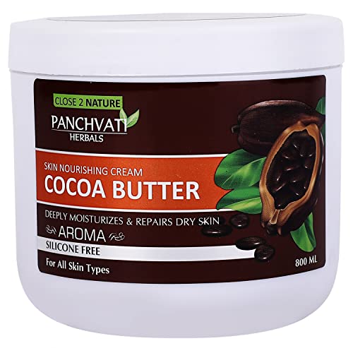 Panchvati Herbals Cocoa Butter Face Massage Cream 800gm (Silicone Free,Skin Nourishing Cream) - Image 1
