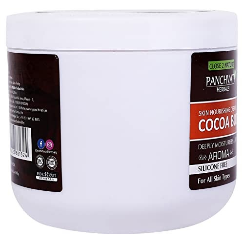 Panchvati Herbals Cocoa Butter Face Massage Cream 800gm (Silicone Free,Skin Nourishing Cream) - Image 3