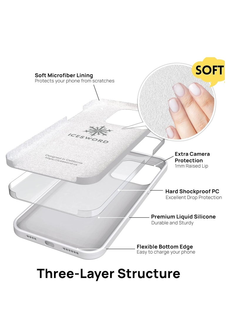 ELTRAZONE Designed for iPhone 14 Pro Max Silicone Case [with Logo],Full Body Protective Cover, - Image 2