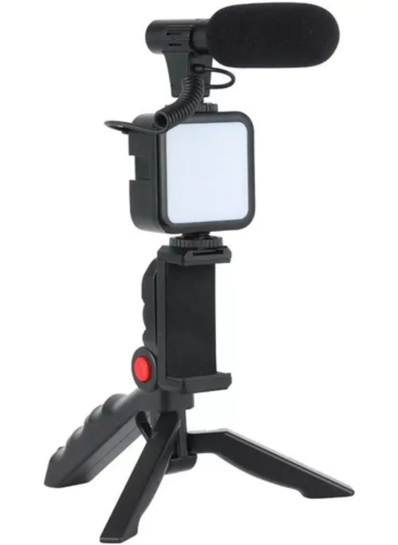 Generic Smartphone Vlogging Kit – Tripod, Fill Light, Microphone, Phone Clip, u0026 Remote for iPhone u0026 Android – Complete Vlogging Setup  - Image 5