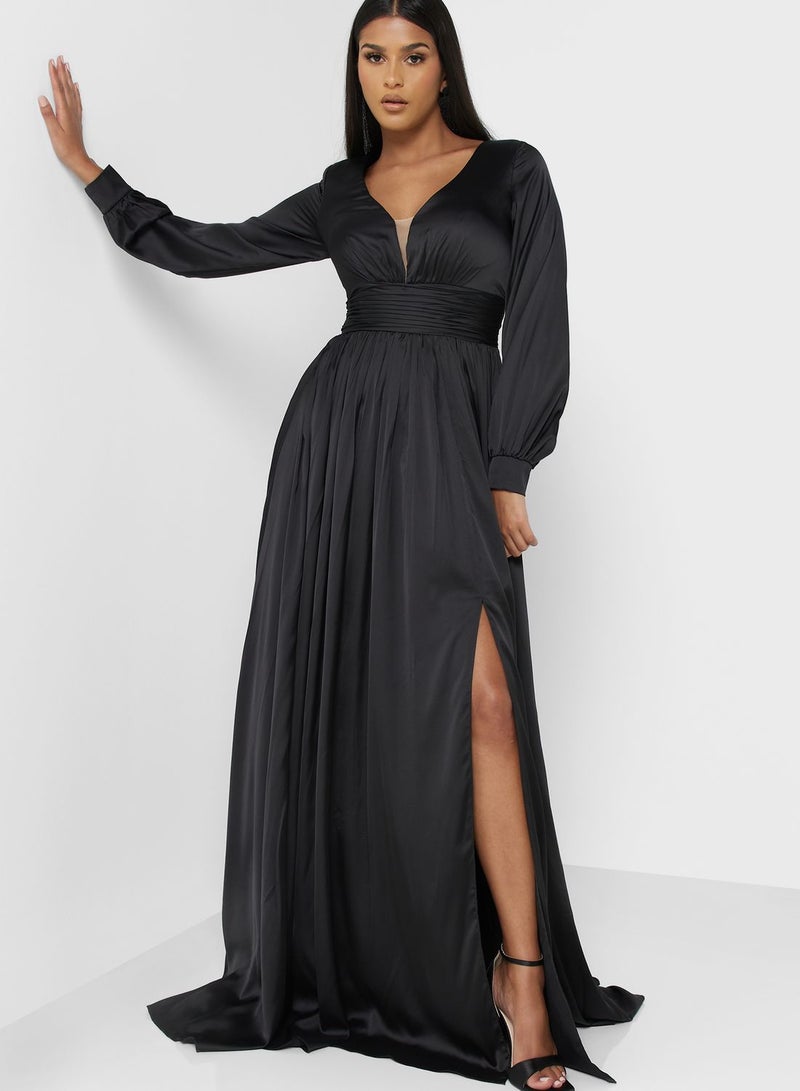 skirt and stiletto Slit Evening Dress - Image 4