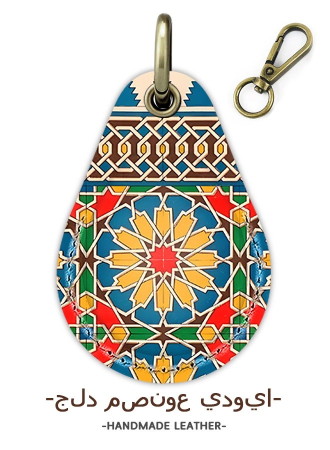 جراب جلدي ل AirTag ، غطاء حافظة واقية AirTag مع حلقة سلسلة مفاتيح ، حامل AirTag - Image 1