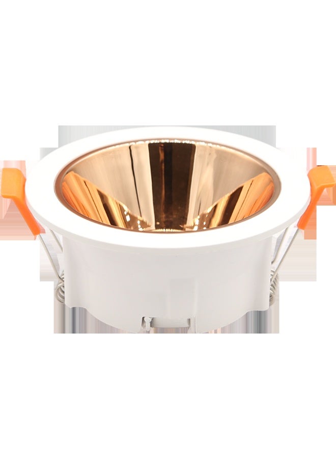 Hummer Rose gold moving spotlight frame, white cover, 7 cm, anti-glare - Image 1