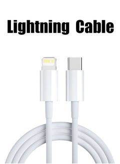 Generic USB C to Lightning Charge Cable White 1M, MFi Certified, Supports Power Delivery, Data Transmission, Fast Charging Cable Compatible with iPhone 14 Pro Max/14/13/12/11 Pro/X/XS/XR/8 Plus/AirPods Pro  - Image 1