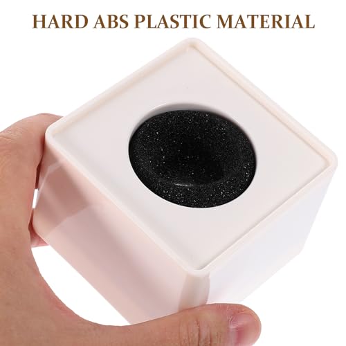 Tinksky Microphone Flag Station Logo ABS Portable Square Cube Shaped Interview Mic for Interview KTV Reporter Host (White) - Image 3