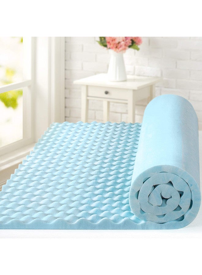 Zinus ZINUS 1.5 Inch Swirl Gel Cooling Memory Foam Mattress Topper, Cooling Airflow Design, CertiPUR-US Certified, Queen  - Image 5