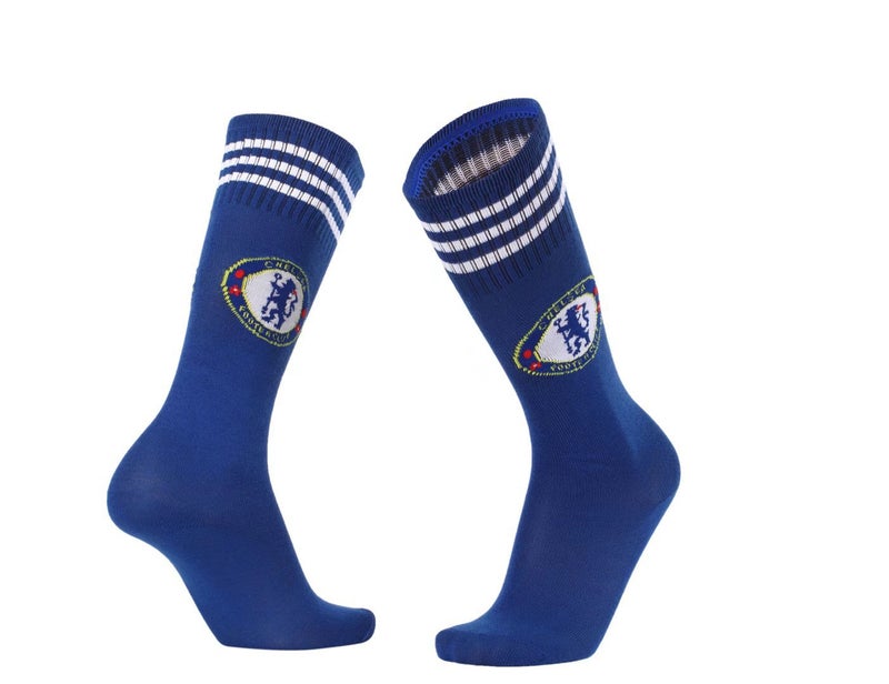 Summer Thin Football Socks Unisex Kids Quick-Dry Training Chelsea Blue 