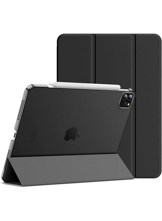 Jetech حافظة JETech لجهاز iPad Pro مقاس 11 بوصة، موديل 2022/2021/2020/2018، متوافقة مع القلم، غطاء استيقاظ/نوم تلقائي (أسود)
