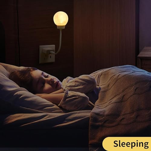 FLYNGO Plastic USB Night Light for Bedroom, Moon Night Lamp for Kids, Children, Living Room (Moon), Led, White - Image 5