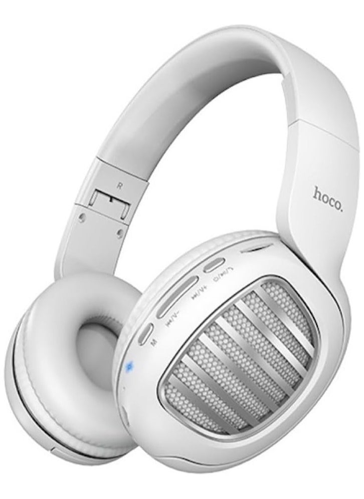 hoco. - HOCO W23 Brilliant Sound Foldable Wireless and Wired Headphones with Mic Support TF Card And AUX Mode, Compatible Mobile Phones, Tablets, Laptop and Computer - Image 1