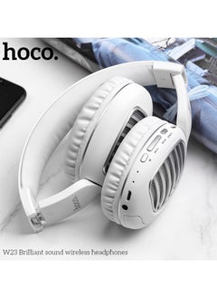 hoco. HOCO W23 Brilliant Sound Foldable Wireless and Wired Headphones with Mic Support TF Card And AUX Mode, Compatible Mobile Phones, Tablets, Laptop and Computer  - Image 4