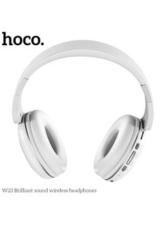 hoco. HOCO W23 Brilliant Sound Foldable Wireless and Wired Headphones with Mic Support TF Card And AUX Mode, Compatible Mobile Phones, Tablets, Laptop and Computer  - Image 3