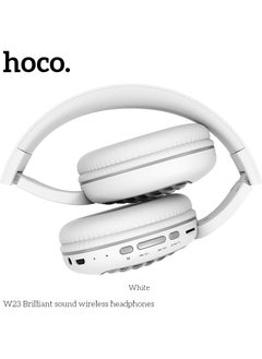hoco. HOCO W23 Brilliant Sound Foldable Wireless and Wired Headphones with Mic Support TF Card And AUX Mode, Compatible Mobile Phones, Tablets, Laptop and Computer  - Image 2