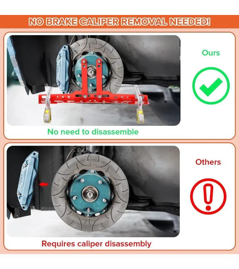 Red Toe Plates Durable Home Alignment Tool For Various Vehicle Types - Image 5