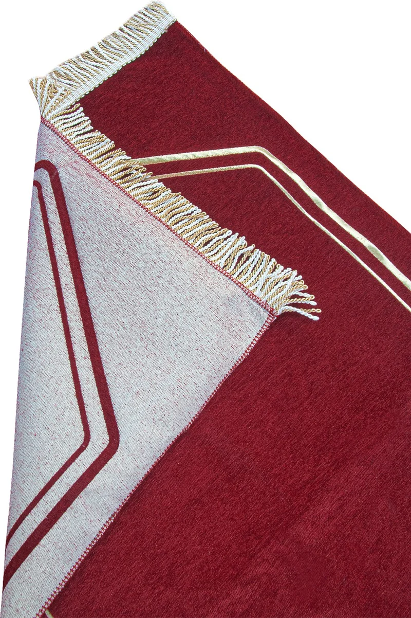 İhvan Online Ihvan Online Chenille Heart Groom Bride Dowry Double Prayer Rug Set