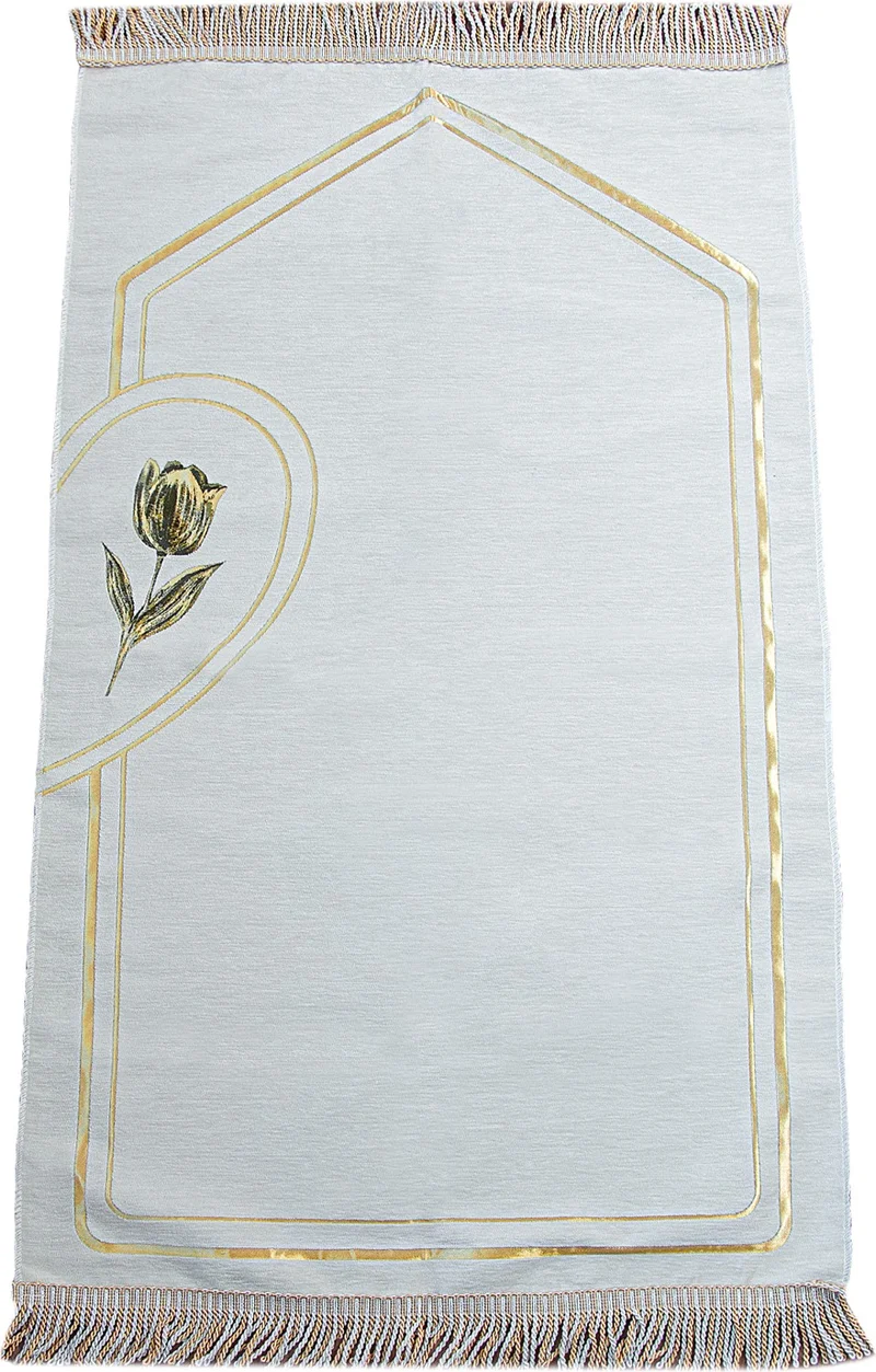 İhvan Online Ihvan Online Chenille Heart Groom Bride Dowry Double Prayer Rug Set