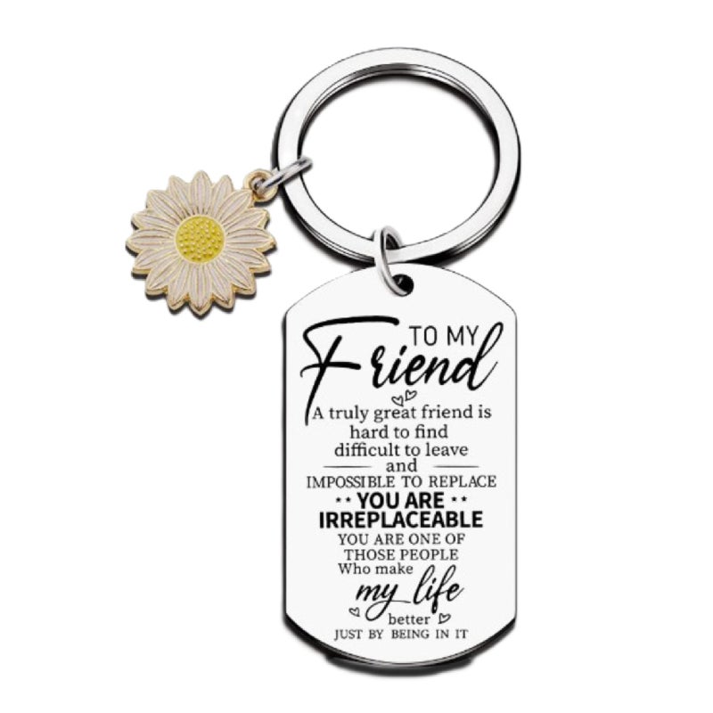 Best Friends Jewelry Gift - Friendship Keyring for Women, Girls, Soul Sisters - Birthday, Christmas, Valentine's Day, Graduation Gifts - Image 1