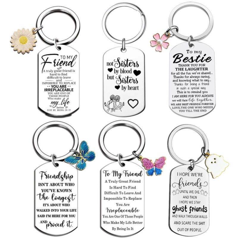 Best Friends Jewelry Gift - Friendship Keyring for Women, Girls, Soul Sisters - Birthday, Christmas, Valentine's Day, Graduation Gifts - Image 3
