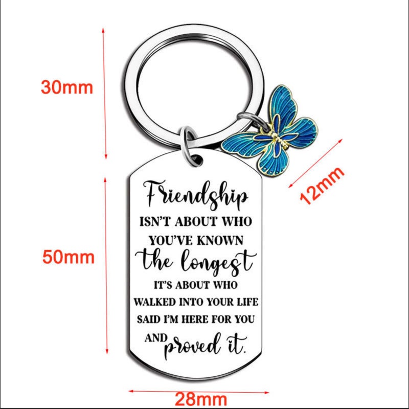 Best Friends Jewelry Gift - Friendship Keyring for Women, Girls, Soul Sisters - Birthday, Christmas, Valentine's Day, Graduation Gifts - Image 2