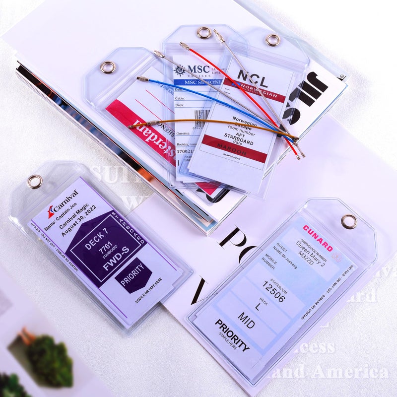 Jollyants Cruise Ship Essentials for Carnival, Princess, NCL, MSC by JOLLYANTS, Cruise Luggage Tag Holders, Cruise Must Haves Waterproof & Reusable - Image 4