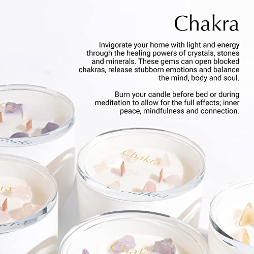 Hidden Label Rose Quartz Candle with Crystals Inside, 12oz Crystal-Infused Aromatherapy | Dual Crackling Wood Wicks | Unique Meditation Spiritual Gifts for Women - Image 2