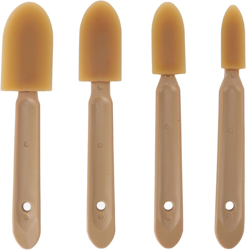HEEPDD 4Pcs Silicone Caulking Tool, Scratch Resistance Flexible Elastic Silicone Grout Finishing Spatula Set for Caulking Grouting Waterproofing Sink Joints Window Glass Wall Floor - Image 1