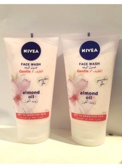 Nivea Face Wash Gentle  Almond Oil Cleanser for Dry to Sensitive Skin 150ml Pack of 2  - Image 2