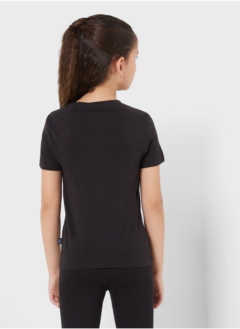 PUMA - Youth Essential Script T-Shirt - Image 1