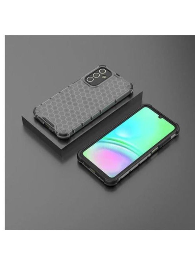 For Samsung Galaxy A05s Shockproof HoneyComb Back Cover, Defender Corners and Semi Transparent Back High Protection Compatible With Samsung Galaxy A05s (6.7'') (Semi-Transparent)