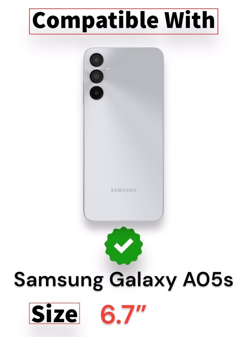For Samsung Galaxy A05s Shockproof HoneyComb Back Cover, Defender Corners and Semi Transparent Back High Protection Compatible With Samsung Galaxy A05s (6.7'') (Semi-Transparent)