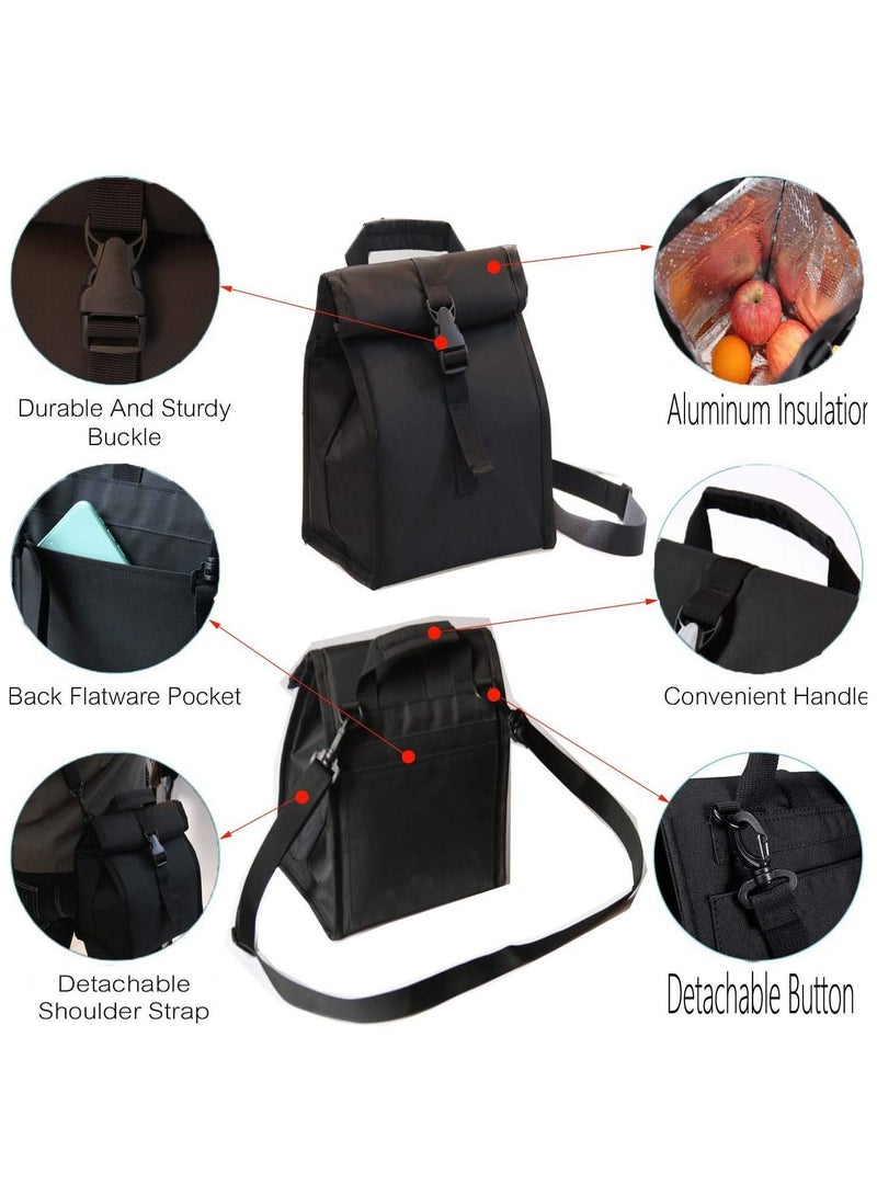 Lunch bag single-shoulder multifunctional foldable sports and camping insulated travel cooler bag - Image 2