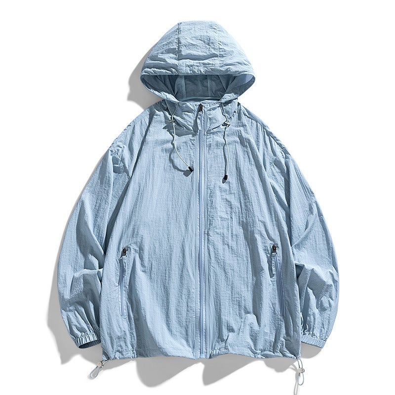 Summer Outdoor Anti-Ultraviolet Sports Coat Men'S Hooded Mountaineering Sun Protection Coat Riverside Fishing Skin Coat - Image 4