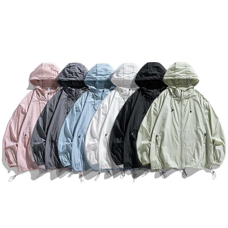 Summer Outdoor Anti-Ultraviolet Sports Coat Men'S Hooded Mountaineering Sun Protection Coat Riverside Fishing Skin Coat - Image 2