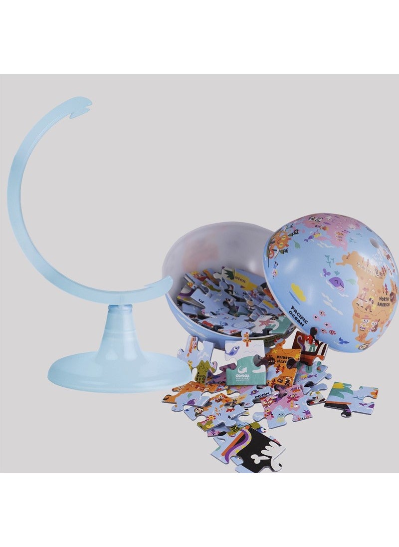 Gürbüz - Legendary Pirates Globe 15 cm Globe + Puzzle 54 Pieces 48154 - Image 1