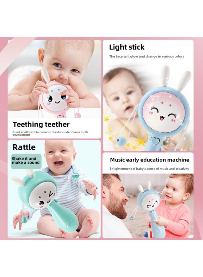 Newborn Baby Toys 3-6 Months Music Rattle Boys And Girls Baby 0-1 Years Old Training Educational Toys-Color:Light Green - Image 3