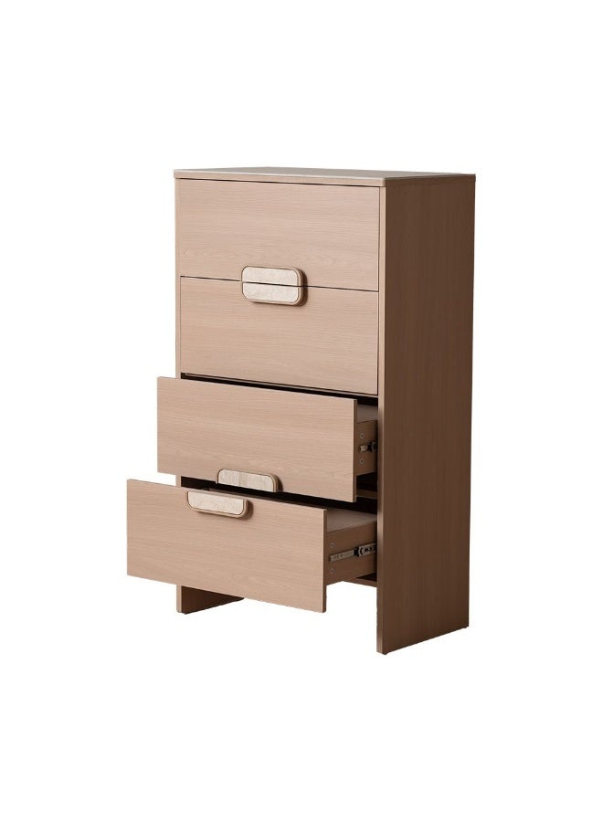 DANUBE HOME Danube Home Travvy Chest Of 4 Drawer With Travertine Stone Top Multifunctional Storage Organiser|Space Saving Drawer Chest Modern Design Furniture For Bedroom Living Room L70Xw40Xh120Cm-Dark Beige  - Image 5