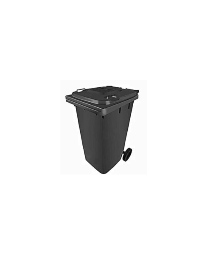 El Helal & Silver Star - Black Wheeled Wastebasket 294094 - Image 1