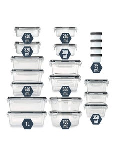 TYCOM TYCOM 20PCS Food storage Containers with Lids, Plastic Leak-Proof BPA-Free Containers for Kitchen Organization, Meal Prep, Lunch Containers (Includes Labels & Pen)  - Image 2