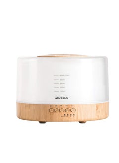 Essential Oil Diffuser Sound Machine Combo Diffuser For Aromatherapy Fragrant Oil Cool Mist Humidifier With Natural Sound Music & Warm Night Light Auto Shutoff White