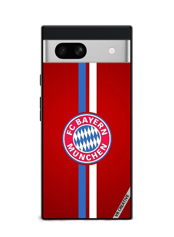 VR CREATIVE Protective Case Cover For Google Pixel 7a Fc Bayern Munchen Logo Red Design Multicolour - Image 1