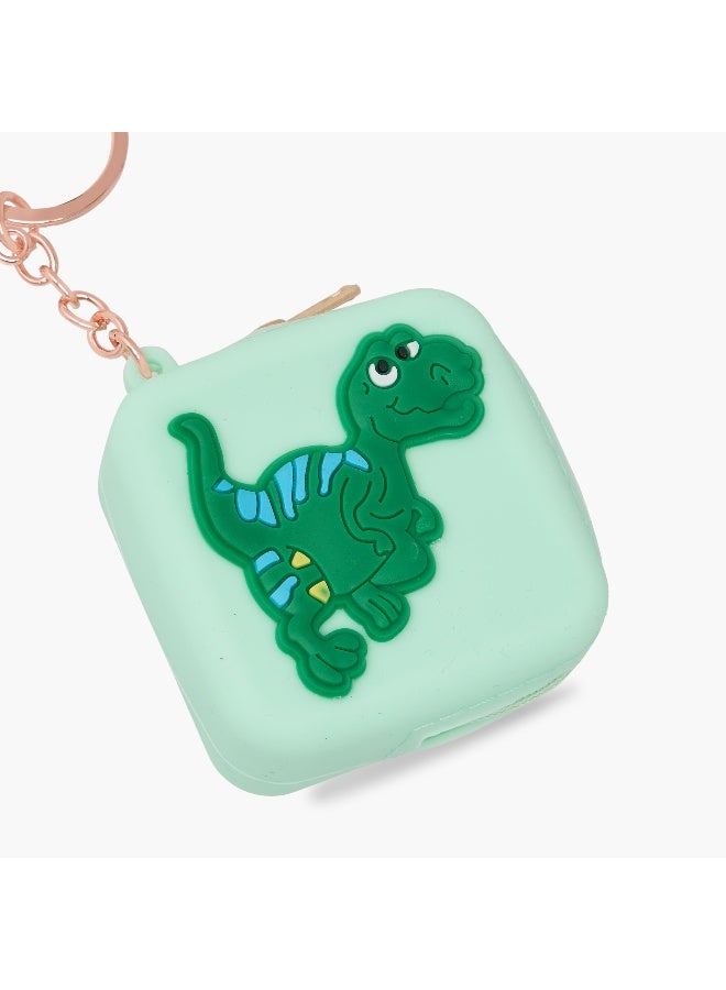 LIFESTYLE Bag Charmdinosaur Print- (Silicone) Green \ 6X6X2.8 - Image 4