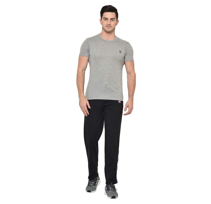 Mack Jonney Men's Cotton Blended Regular Fit Black Pyjamas for Men-D1BLACK0001-XXL, Mid Rise - Image 5